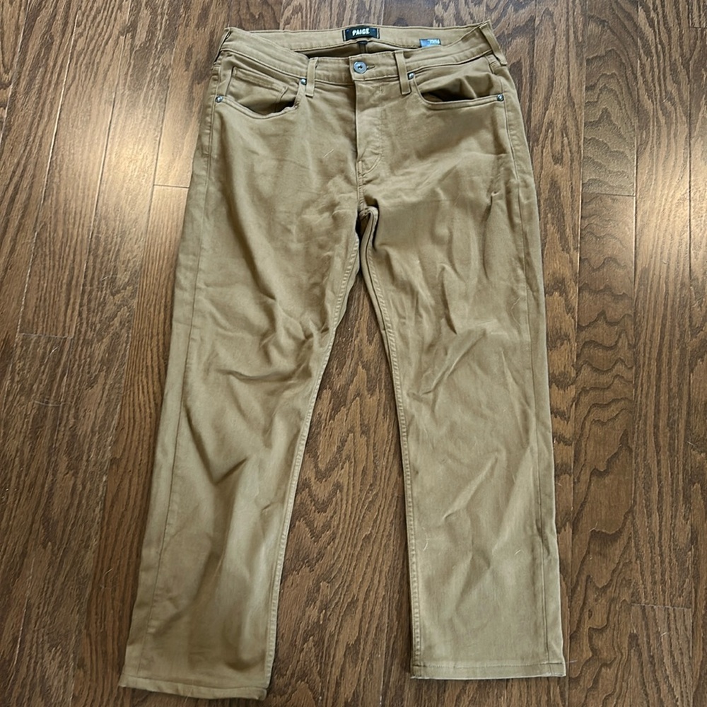 Men’s Paige Federal Jeans in Laurel Tan Sz 31